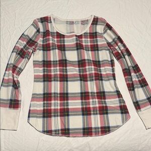 EUC Plaid Long Sleeve Women's Top